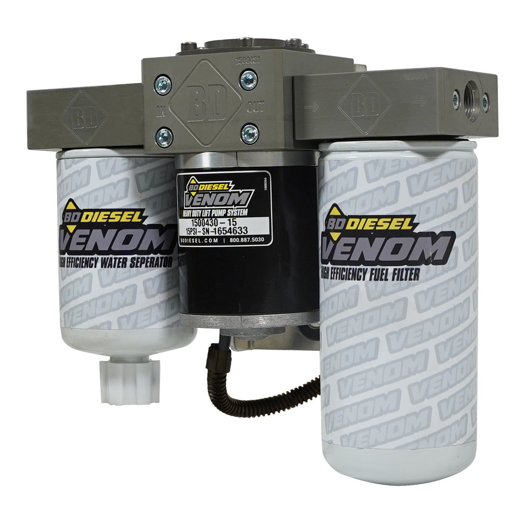 VENOM FUEL LIFT PUMP C/W FILTER & SEPARATOR DODGE 5.9L CUMMINS 2003-2004.5