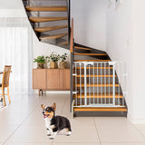 Versatile 8-Panel Metal Play Yard and Pet Barrier with Adjustable Wall Mount