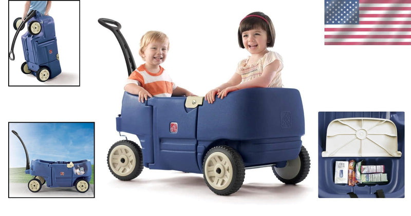 Versatile Outdoor Toddler Wagon with Safety Features and 75 lbs Weight Capacity