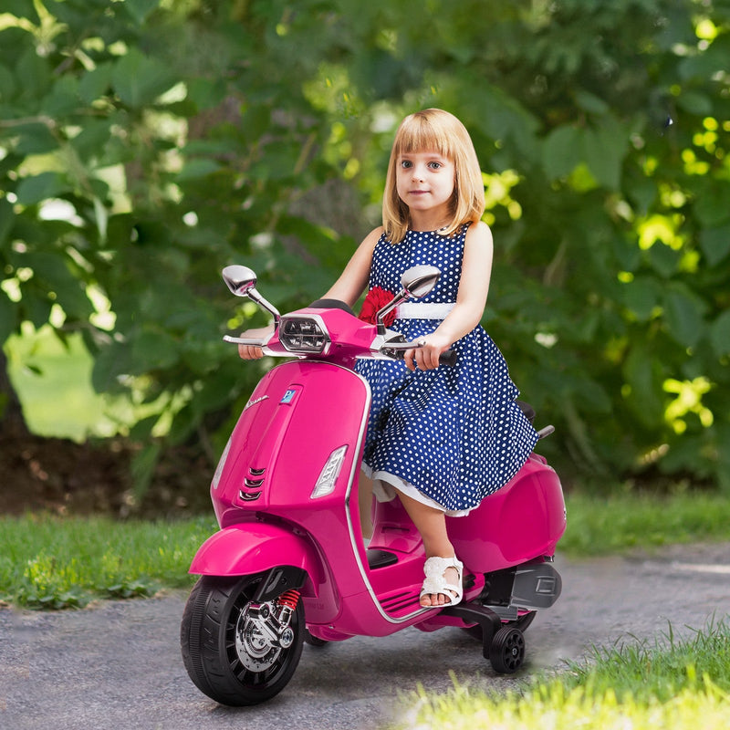 Licensed Pink Electric Kids Motorcycle with Music and FM Radio