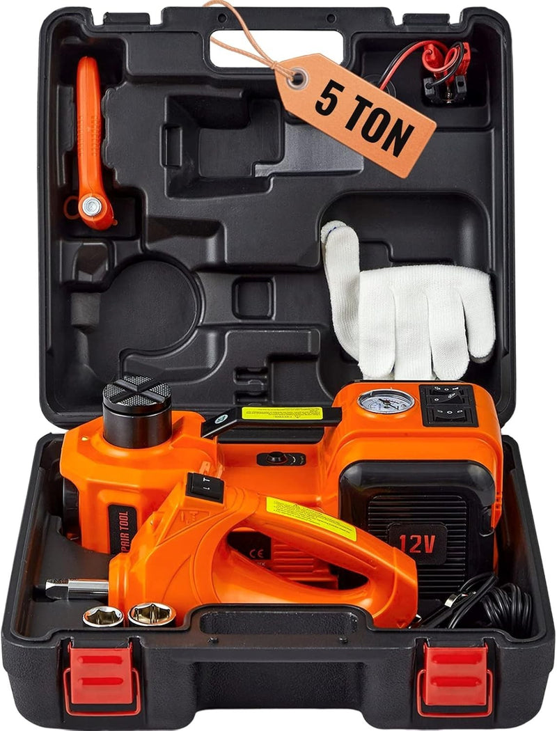 Electric Hydraulic Car Jack 5 Ton 11023 LBS with Electric Impact Lift