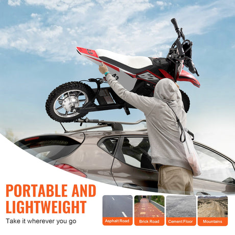 36V Electric Ride-On Motorcycle for Kids with LED Lights, Suitable for Ages 14+