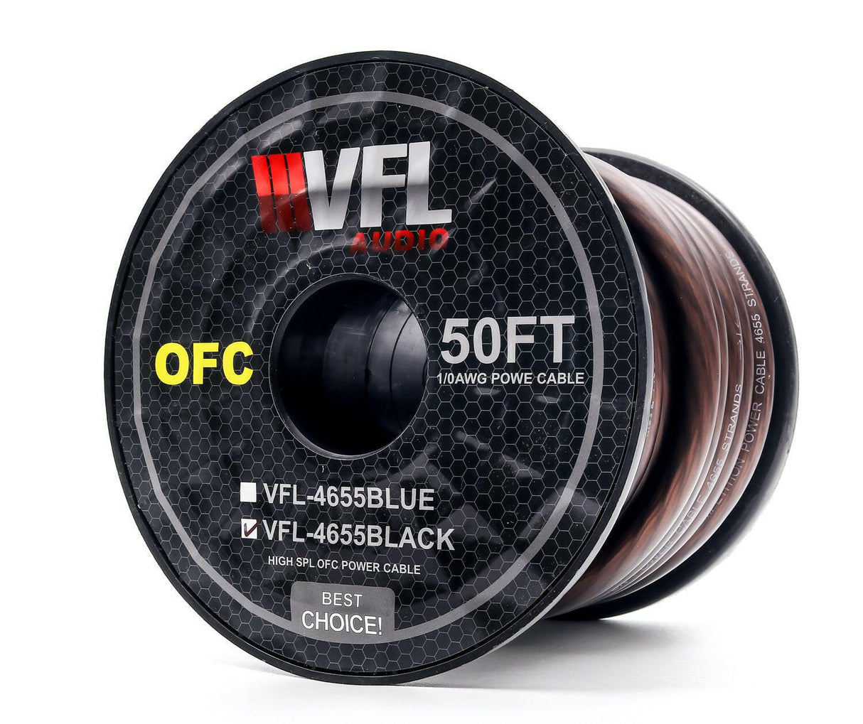 VFL 1/0 Gauge OFC Wire 50ft Roll