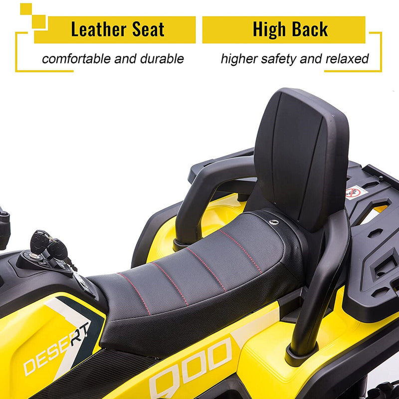 VILOBOS 12V Battery-Powered ATV Ride-On Toy with Music and Lights for Kids