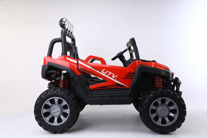 Kids 12V Ride-On Car with Remote Control, iPhone App Connectivity, and LED Lights