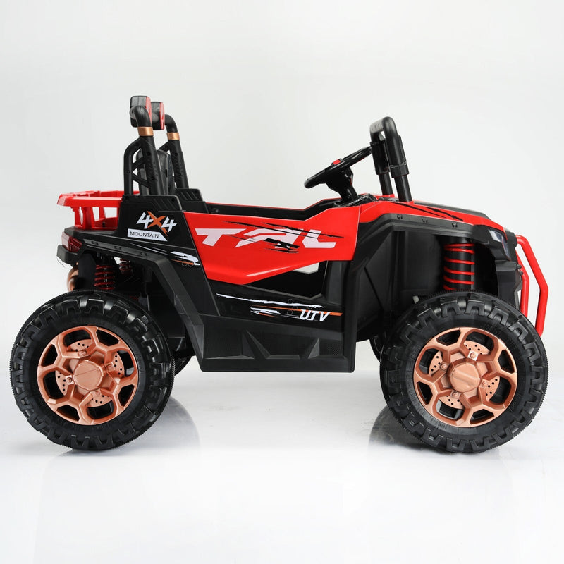 Kids 2-Seat Ride-On UTV with Remote Control, LED Lights, and AUX Input