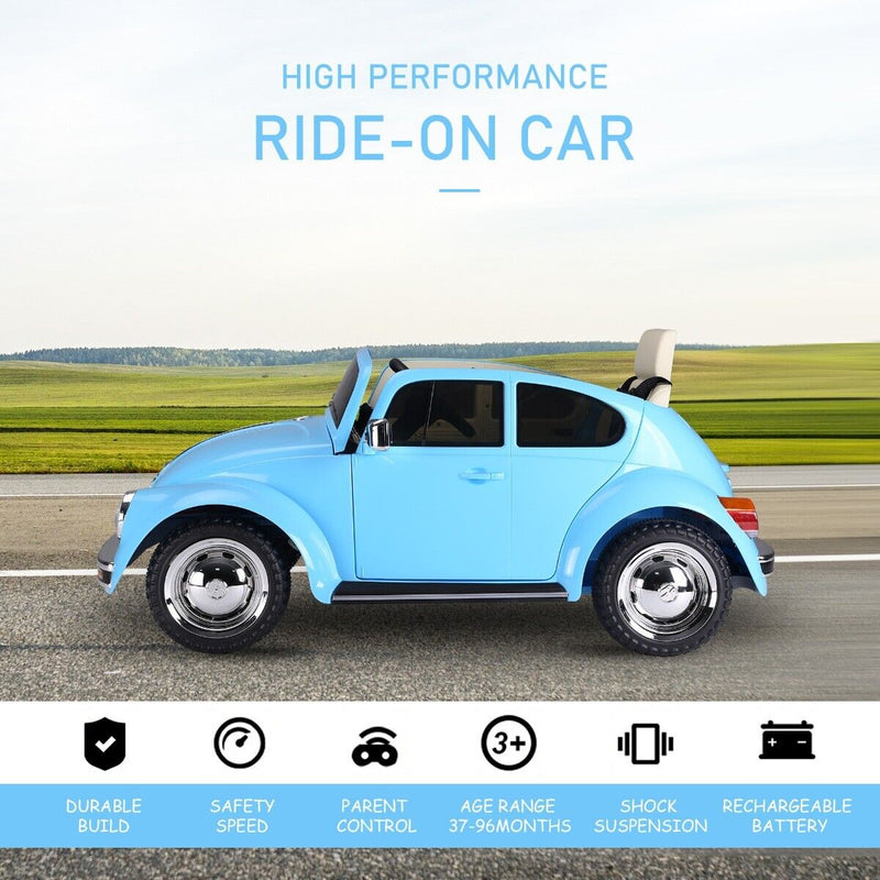 Volkswagen Beetle Kids Ride On Car with Extra Wide Tires - Perfect for Outdoor Play!