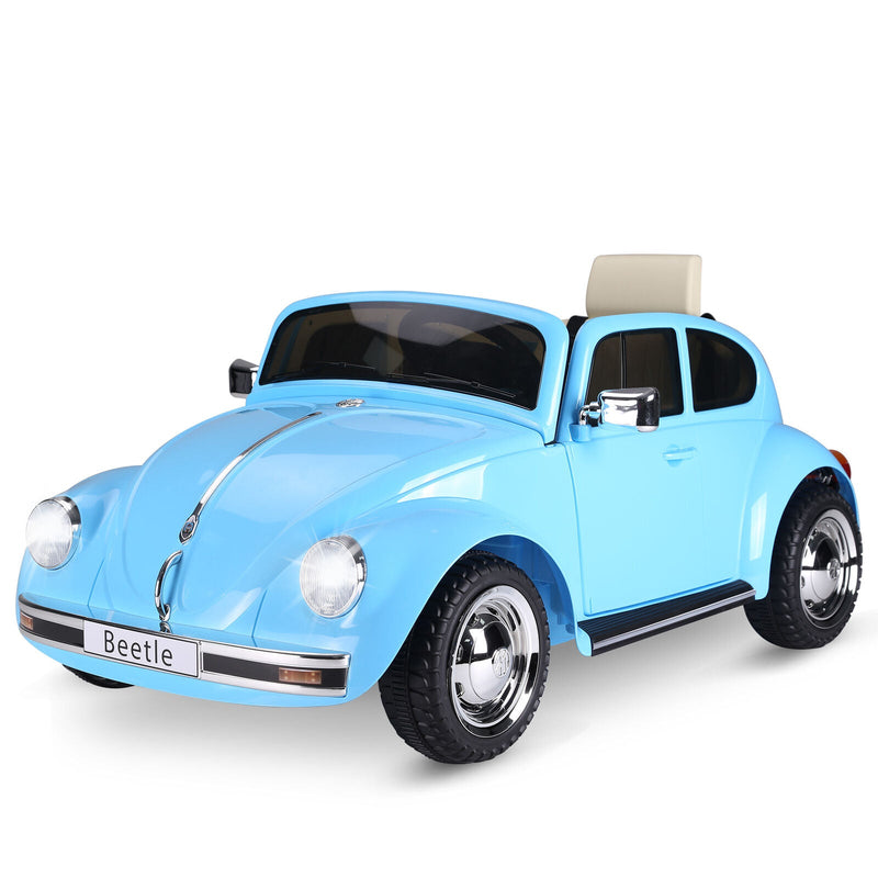 Volkswagen Beetle Kids Ride On Car with Extra Wide Tires - Perfect for Outdoor Play!