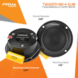 PRV TW400Ti-Nd-4 SLIM (PAIR) Tweeter PRV Audio