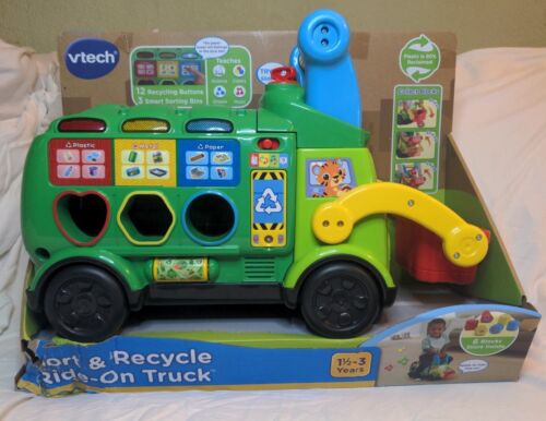 VTech Sort & Recycle Ride-On Truck: An Interactive Learning Toy for Kids