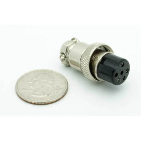 6 Pin Female Inline CB Mic Connector TekShack