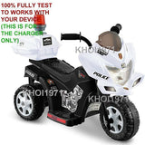 AC Adapter Charger for Kid Motorz Little Patrol Motorcycle Model 0296