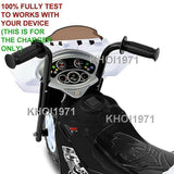 AC Wall Charger Adapter for Kids Motorz Little Police Patrol Ride-On Motorcycle