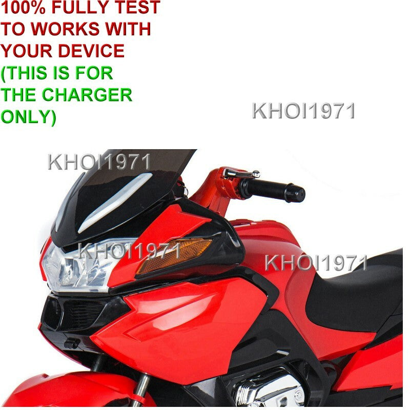 12V AC Wall Charger Adapter for Blazin Wheels Ride-On Motorcycle Bike R118 RT