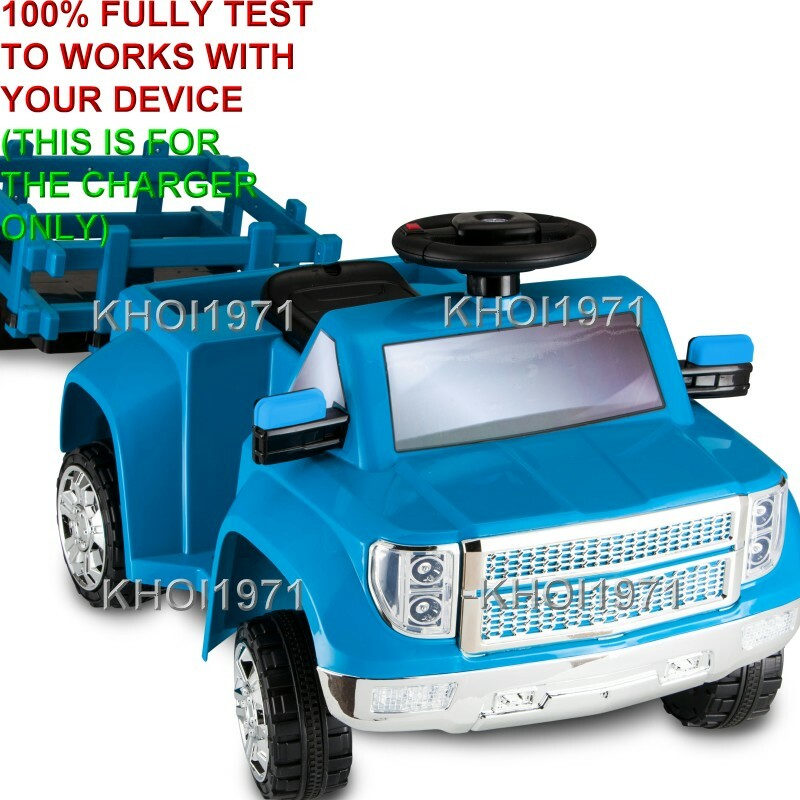 AC Wall Charger Adapter for Kid Trax KT1277WMA Heavy Hauling Ride-On Pickup Truck