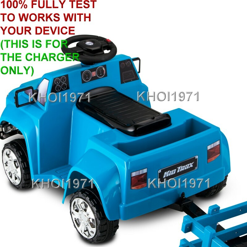 AC Wall Charger Adapter for Kid Trax KT1277WMA Heavy Hauling Ride-On Pickup Truck