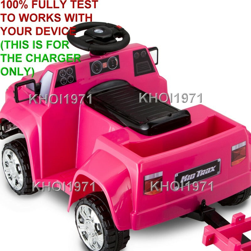 AC Wall Charger Adapter for Kid Trax KT1277WMA Heavy Hauling Ride-On Pickup Truck