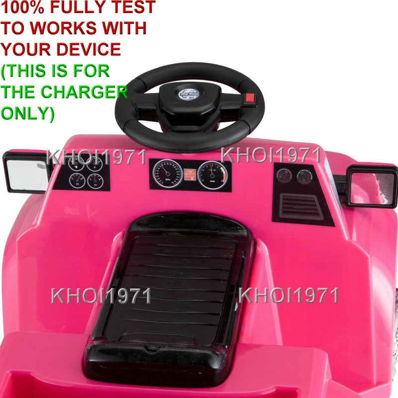 AC Wall Charger Adapter for Kid Trax KT1277WMA Heavy Hauling Ride-On Pickup Truck