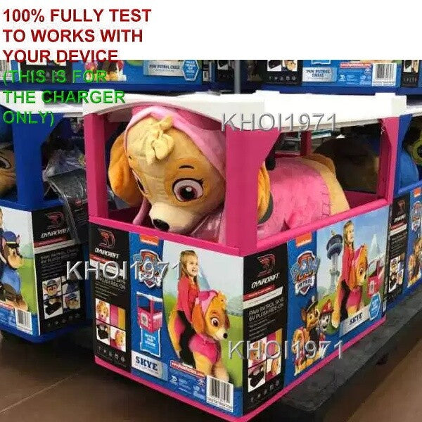 6V Wall Charger AC Adapter for Paw Patrol Deluxe Skye Ride-On Vehicle Replacement Set of 4