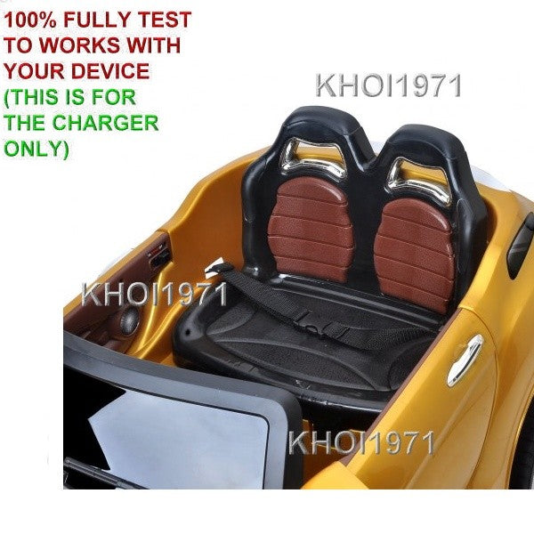 AC Wall Charger Adapter for Kids Ride-On Car with Remote Control, Gold, Model TY564944