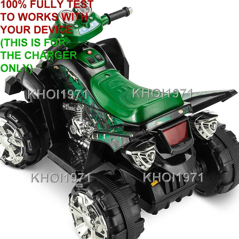 6V AC Wall Charger Adapter for Kids Trax ATV Camo Quad Ride-On Battery Replacement