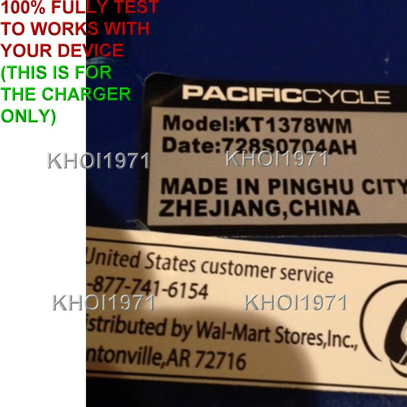 6V AC Wall Charger Adapter for Kidtrax Paw Patrol Chase Ride-On Battery KT1378WM