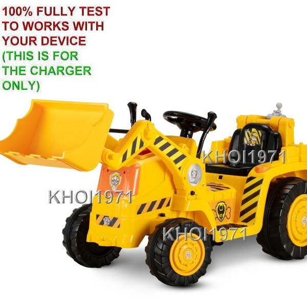 AC Wall Charger Adapter for Kidtrax Paw Patrol Rubble's Digger Ride-On Toy