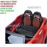 8V AC Wall Charger Adapter for Kids Ride-On Car with RC Remote, Red