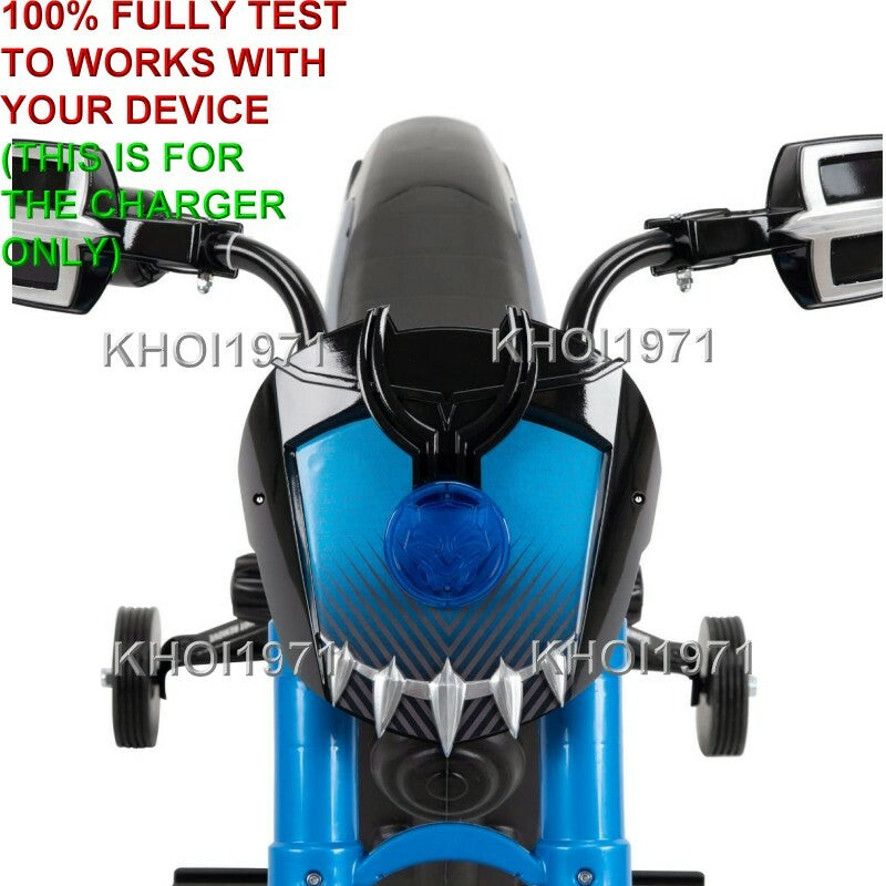 AC Wall Charger Adapter for Marvel Black Panther Motorcycle Ride-On Toy