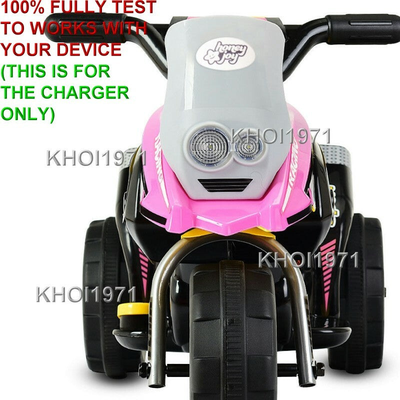 AC Charger Adapter for 6V 3-Wheel Ride-On Motorcycle TY324110