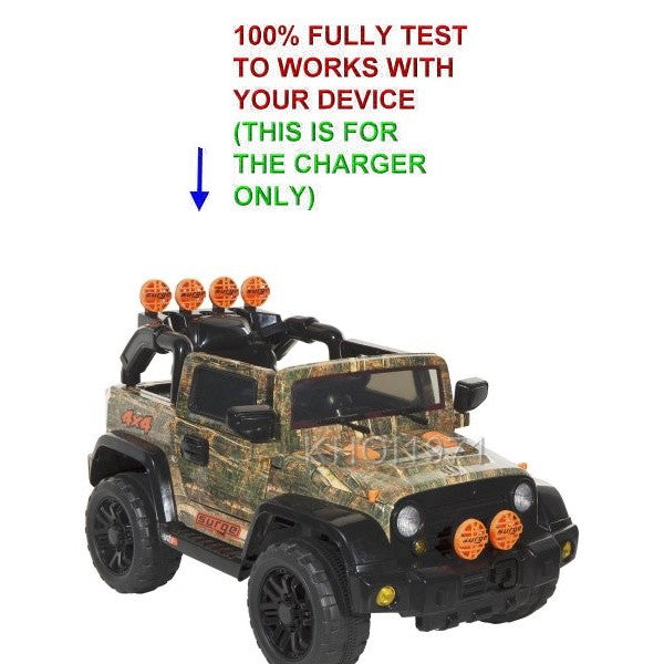 6V AC Wall Charger Adapter for Surge Camo 4x4 Quad Ride-On Battery