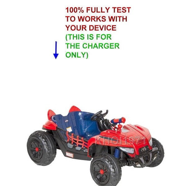 12V AC Wall Charger Adapter for Spider-Man Dune Buggy Ride-On Vehicle Battery