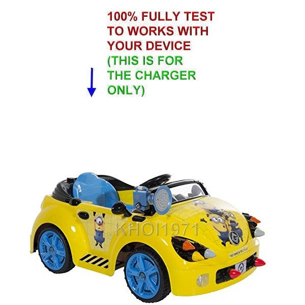 6V AC Charger Adapter for Dynacraft Minions Rocket Ride-On Car Model 8802-58