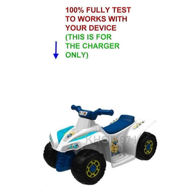 6V AC Wall Charger Adapter for Dynacraft Minions Quad Ride-On 8802-60