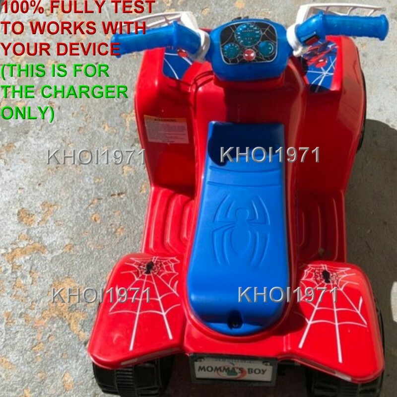 6V AC Charger Adapter for Spider-Man Quad Ride-On Battery