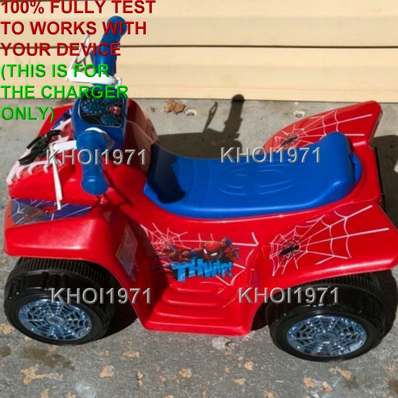 6V AC Charger Adapter for Spider-Man Quad Ride-On Battery