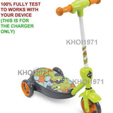AC Wall Charger Adapter for Huffy Bubble Scooter Dragons Ride-On 2-in-1 Model 18007P