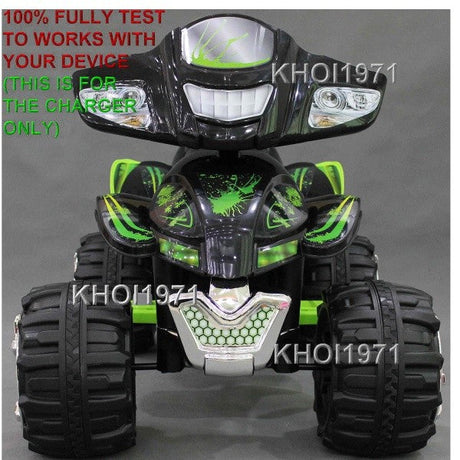 12-Volt AC Wall Charger Adapter for Monster Trax Quad Bike 4-Wheeler – Black and Green