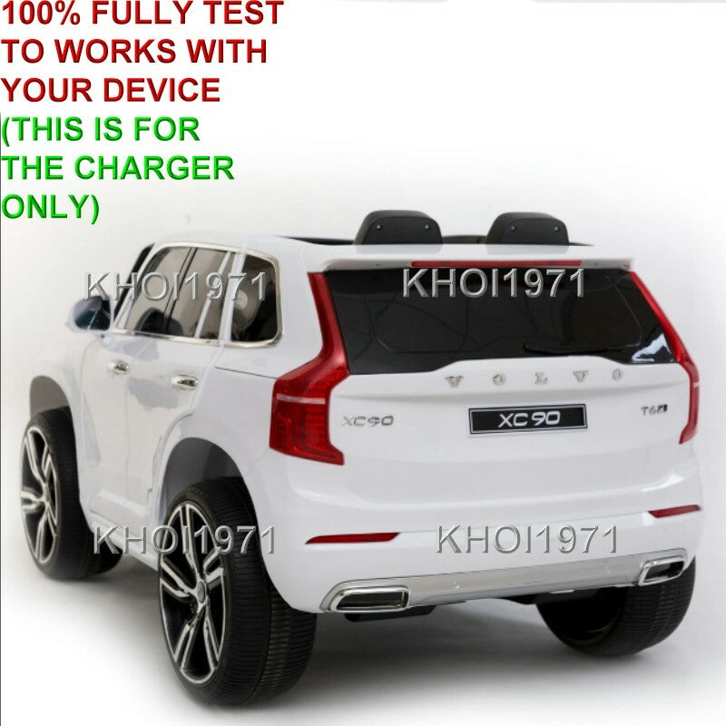 12V AC Wall Charger Adapter for Kid Motorz Volvo XC90 Ride-On Car