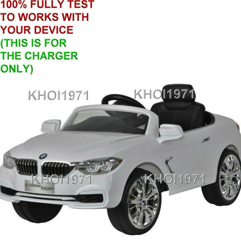 AC Wall Charger Adapter for 12V Ride-On BMW 4 Series Coupe – Red, White, Black