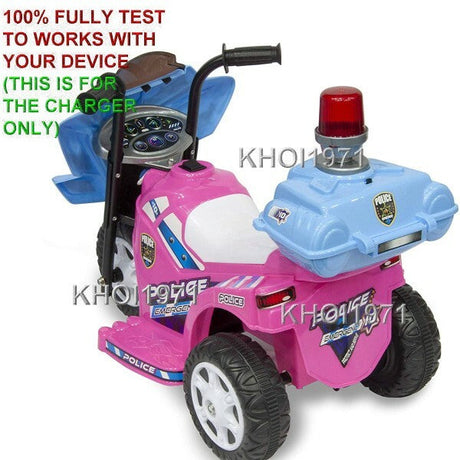 AC Wall Charger Adapter for Kid Motorz Little Police Patrol Ride-On Motorcycle 0291