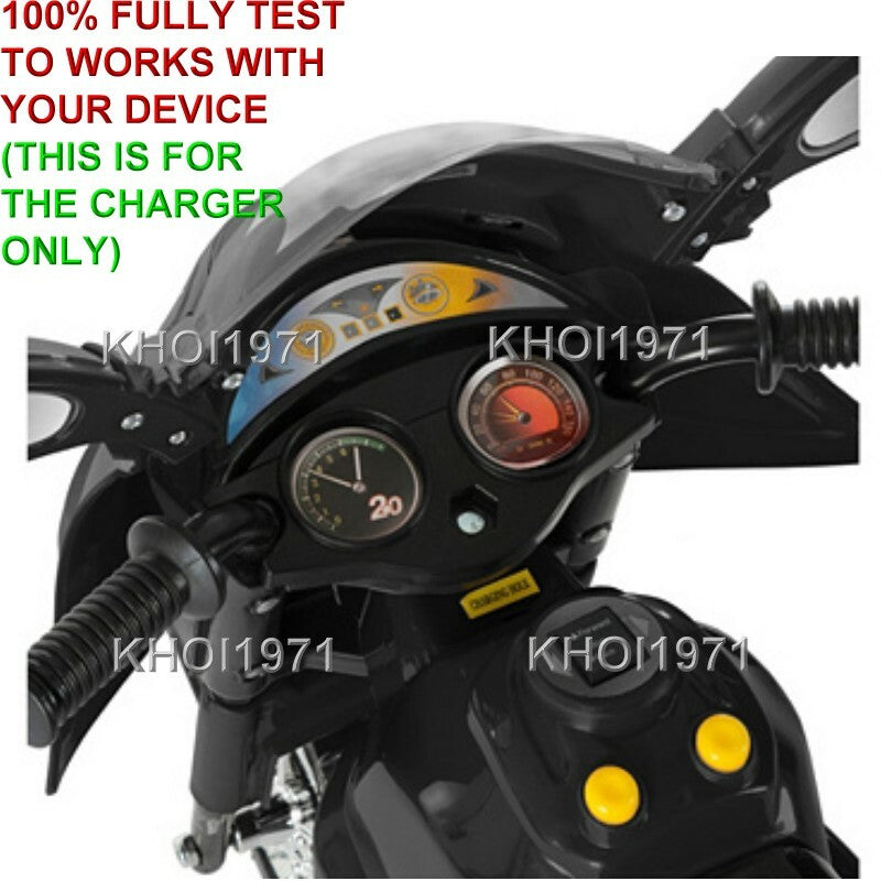 AC Wall Charger Adapter for Little Rider 3-Wheel Ride-On Trike Motorcycle