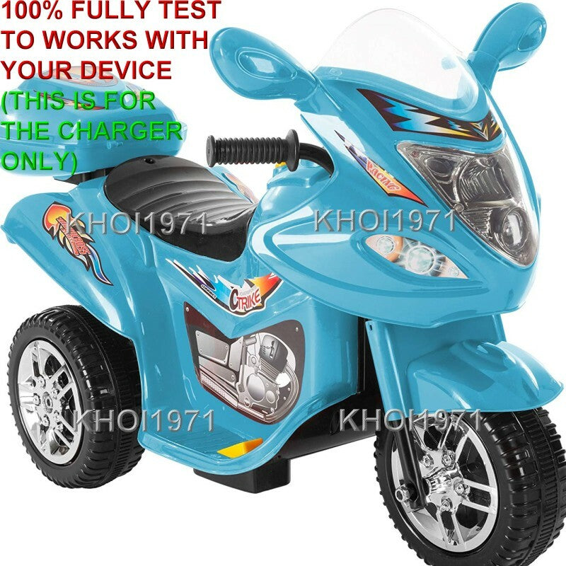 Wall Charger AC Adapter for 3-Wheel Little Rider Trike Motorcycle Ride-On Toy