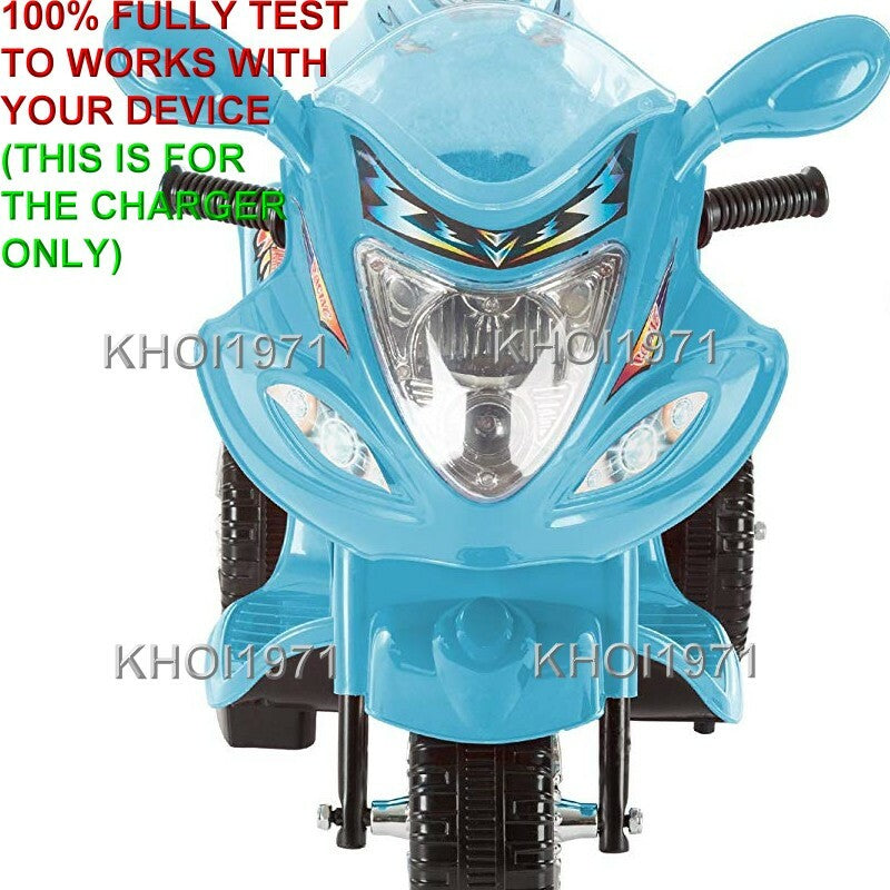 Wall Charger AC Adapter for 3-Wheel Little Rider Trike Motorcycle Ride-On Toy