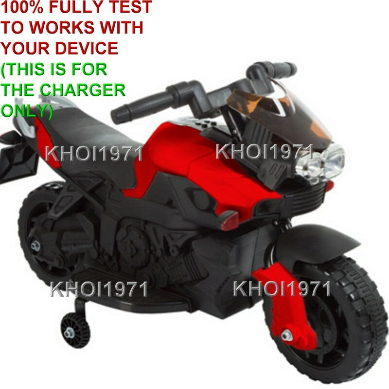 AC Wall Charger Adapter for Little Rider Motorcycle Ride-On with Training Wheels