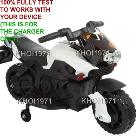 AC Wall Charger Adapter for Little Rider Motorcycle Ride-On with Training Wheel