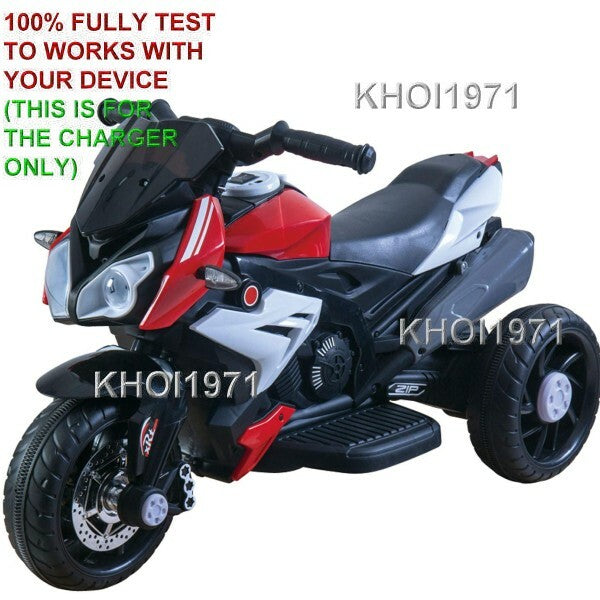 6V AC Charger Adapter for Kid Motorz Speedy 3-Wheel Ride-On Bike 1230-1237 Model