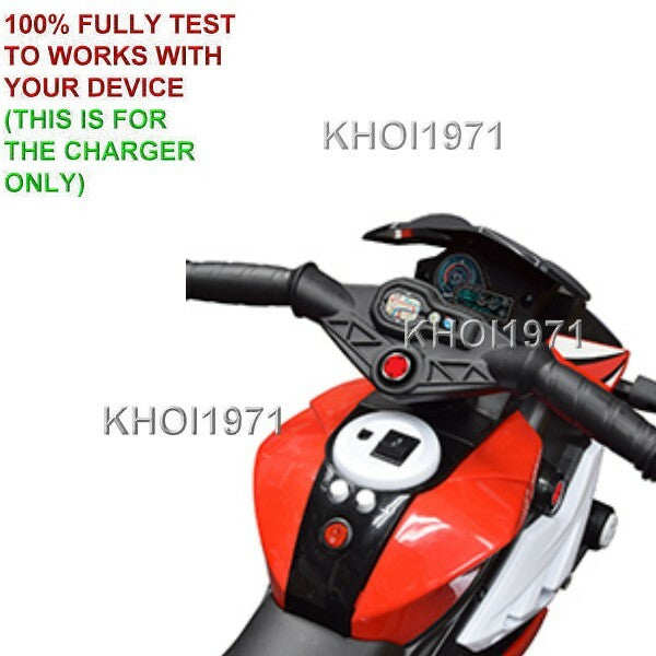 6V AC Charger Adapter for Kid Motorz Speedy 3-Wheel Ride-On Bike 1230-1237 Model