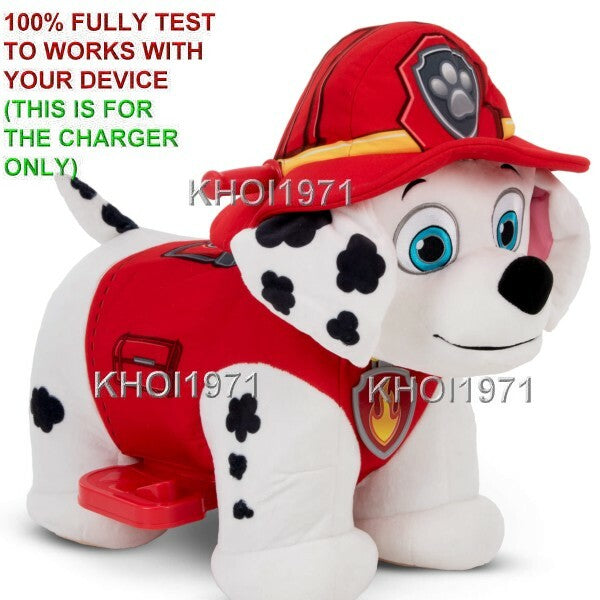 6V AC Charger Adapter for Paw Patrol Marshal Deluxe Ride-On Toy