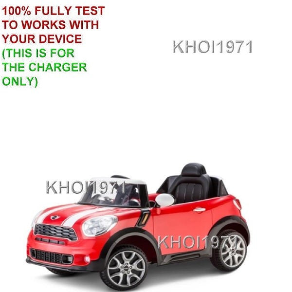 AC Wall Charger Adapter for 6V Ride-On Battery Compatible with Avigo Mini Cooper Paceman Models